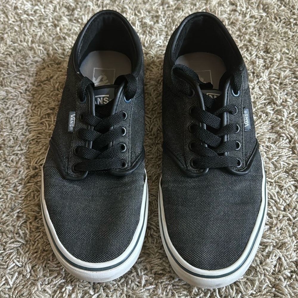 Men’s gray Vans Herringbone Detail